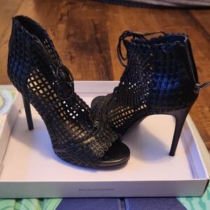 Women's Black Heeled Sandals